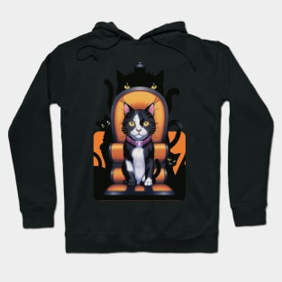 Spooky Cat Throne Hoodie